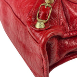 Balenciaga Red Calfskin Mini Le City Bag