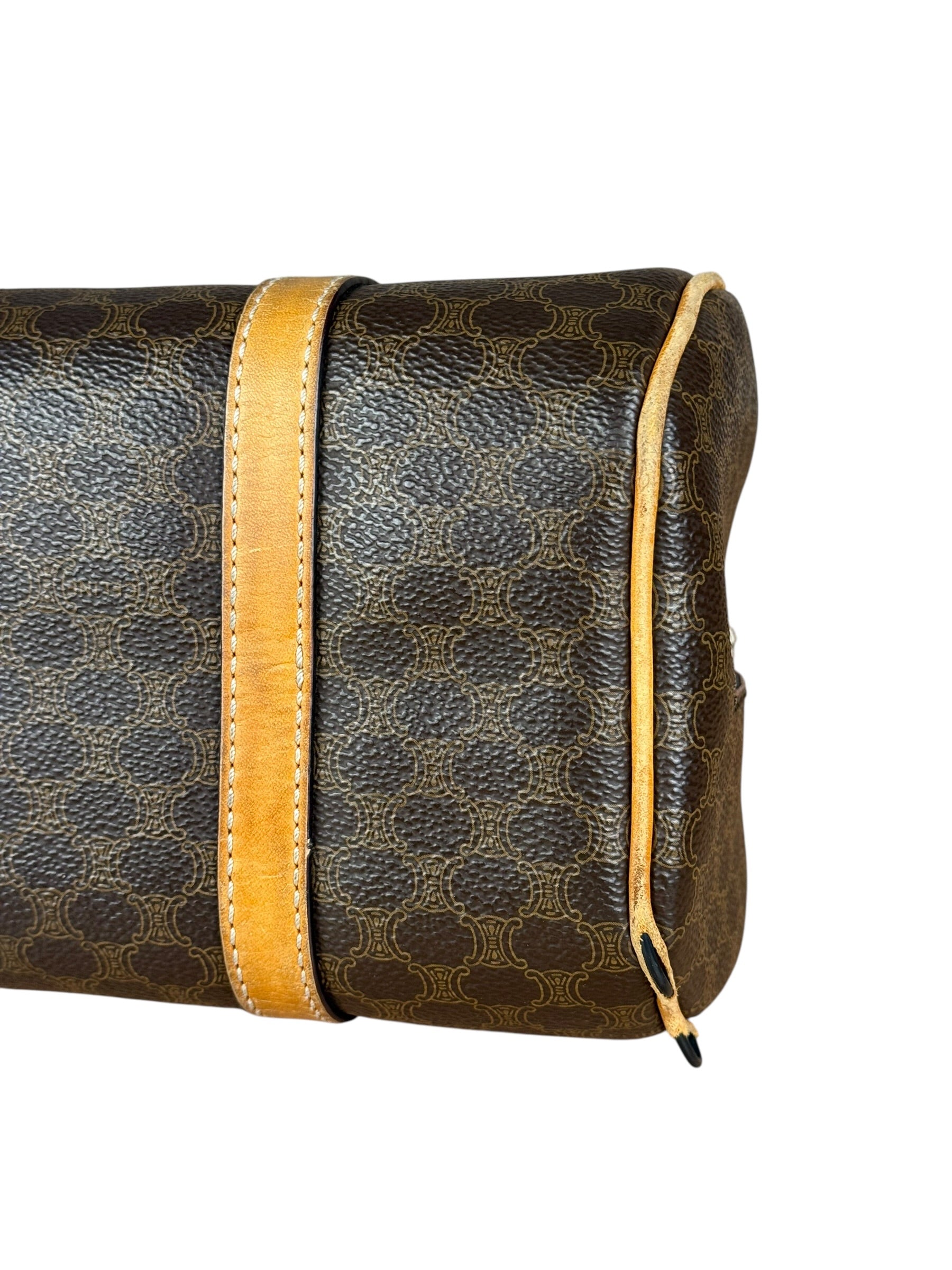 Celine Vintage Macadam Bowler Bag (Exposed Piping)