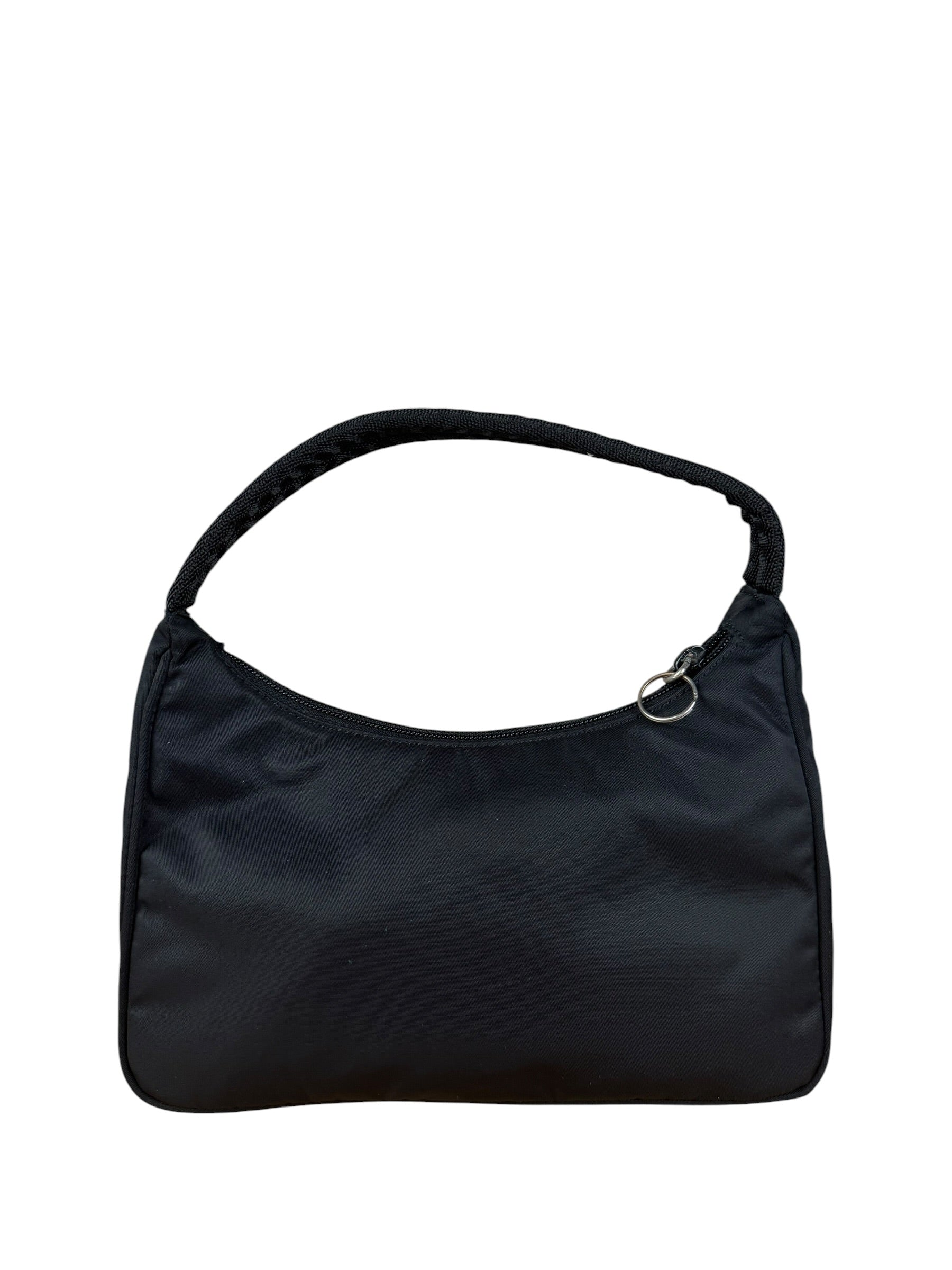 Prada Vintage Black Nylon Pochette