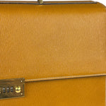 Salvatote Ferragamo Brown Leather Flap Briefcase