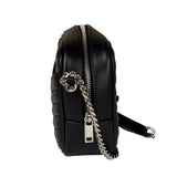 Yves Saint Laurent Black Leather Mini Lou Camera Bag