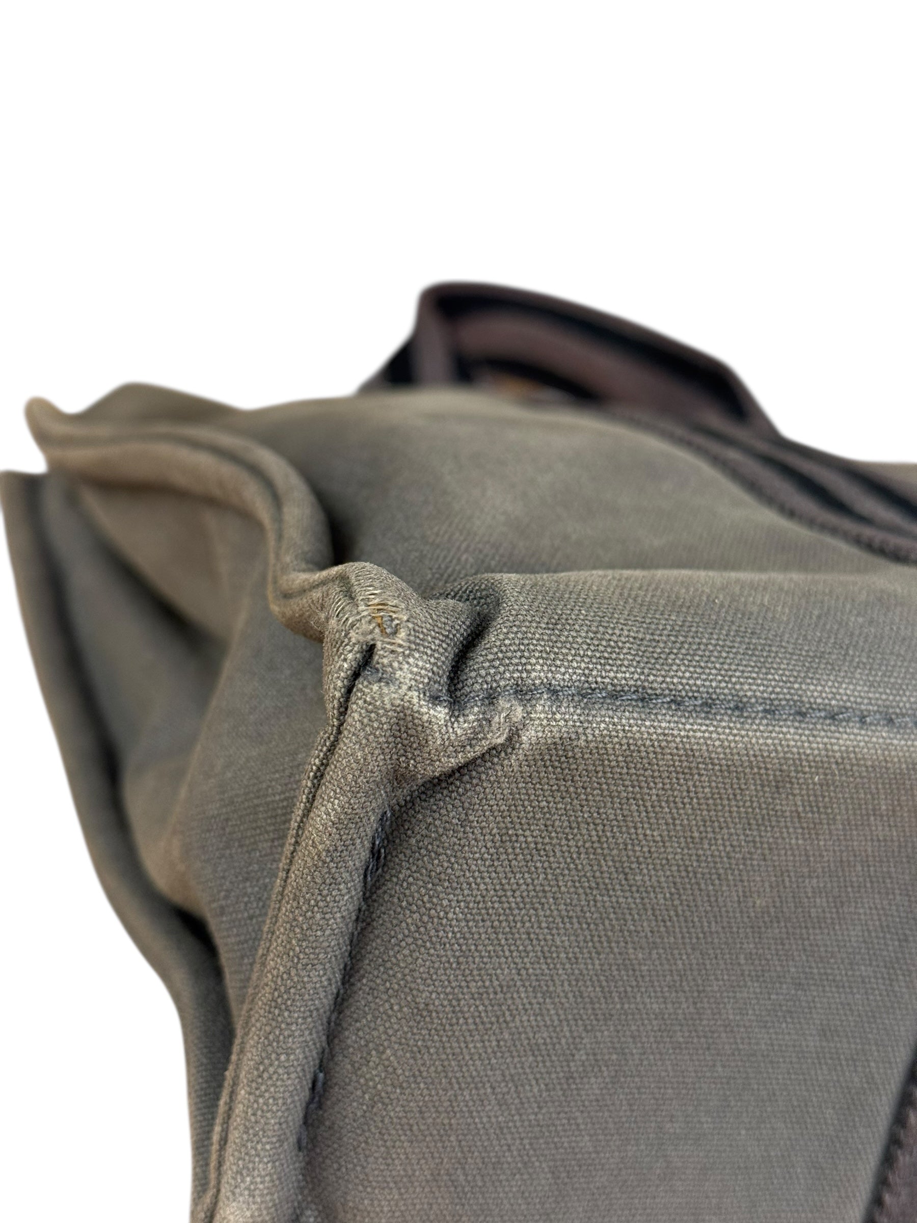 Hermes Grey Canvas Fourre Tout PM