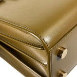 YSL Green Ink Leather King Palm Nano Two-Way Tote