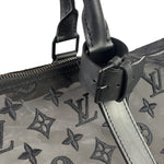 Louis Vuitton x Virgil Abloh Black Leather Trim Monogram Keepall 50