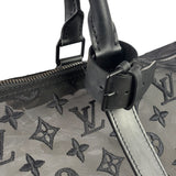 Louis Vuitton x Virgil Abloh Black Leather Trim Monogram Keepall 50