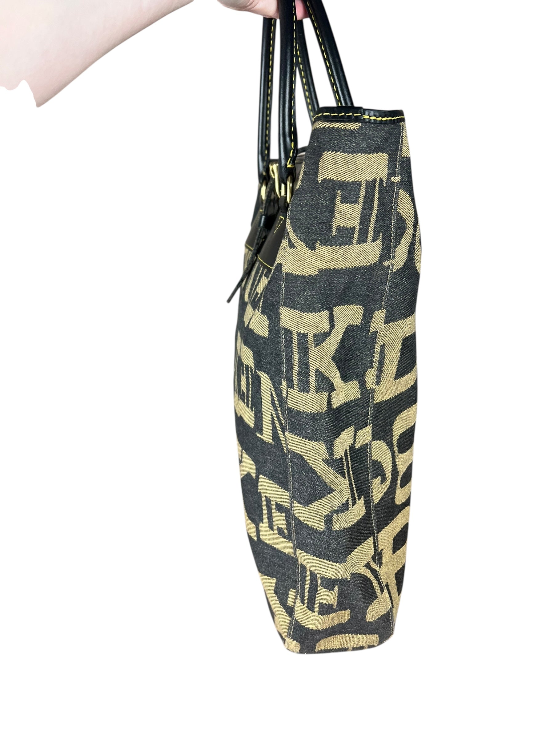Dooney & Burke Vintage Canvas Logo Tote