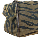 Fendi Vintage Tiger Print Canvas Bowler Bag