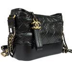 Chanel Black Quilted Leather Small Gabrielle Hobo Bag 2019