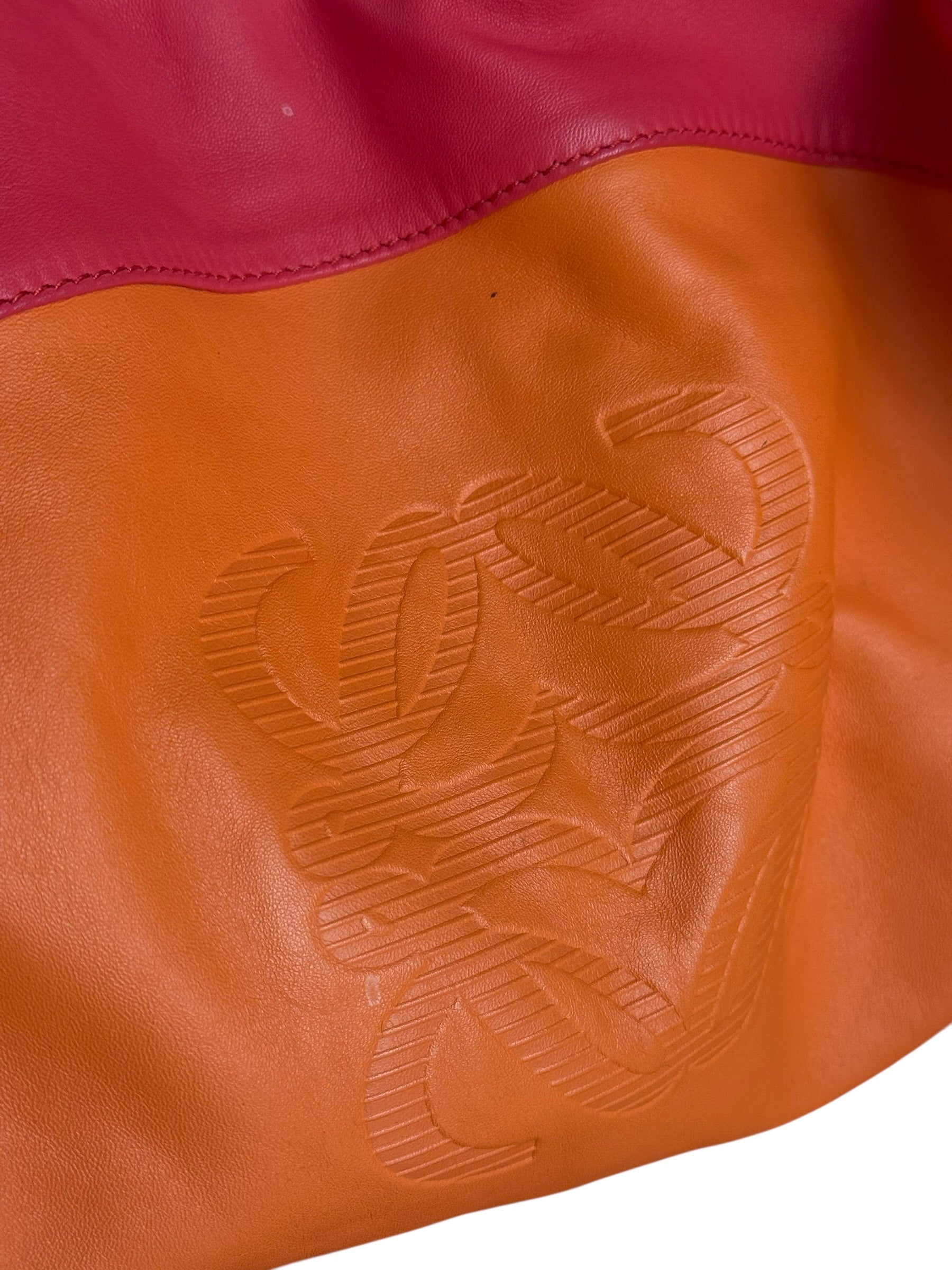 Loewe Leather Nappa Aire Handbag Orange/Pink