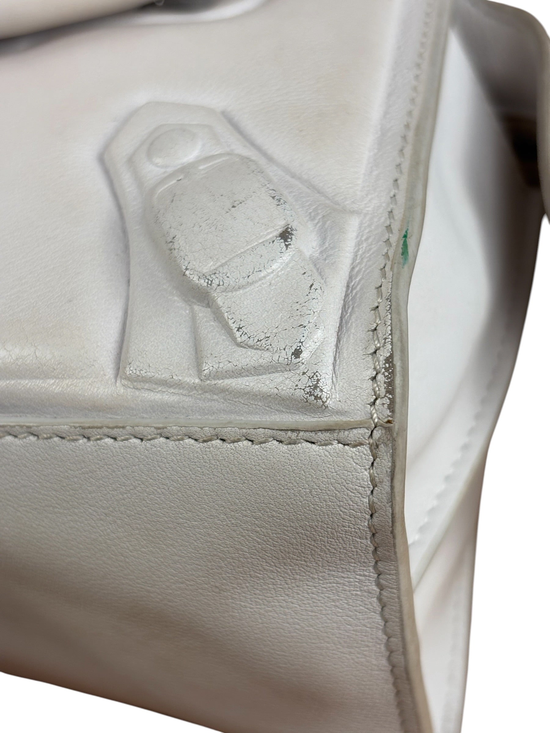Balenciaga White Leather Neo Classic Le City Two-Way Bag