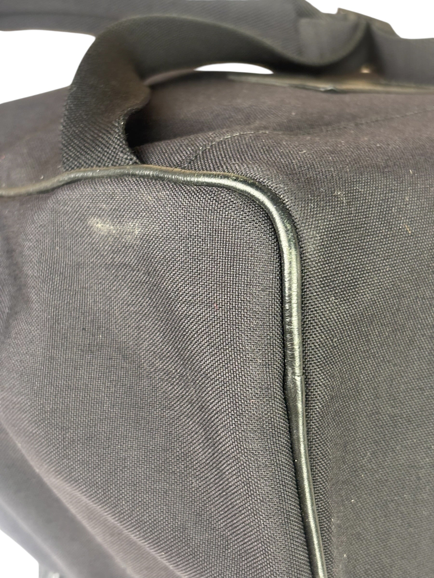 YSL Black Nylon/Leather Trim City Multi-Patch Backpack