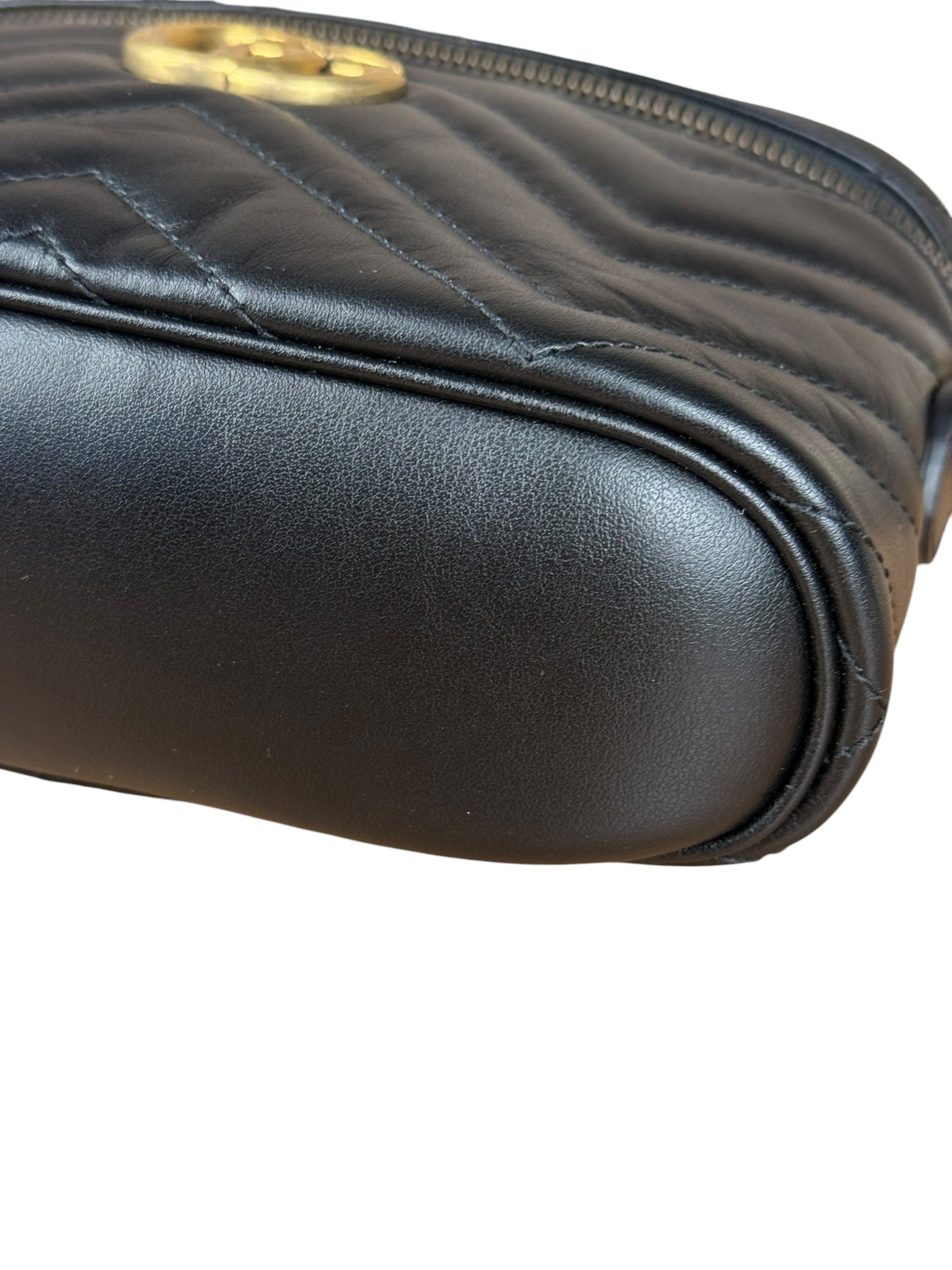 Gucci Black Marmont Vanity Shoulder/Hand Bag