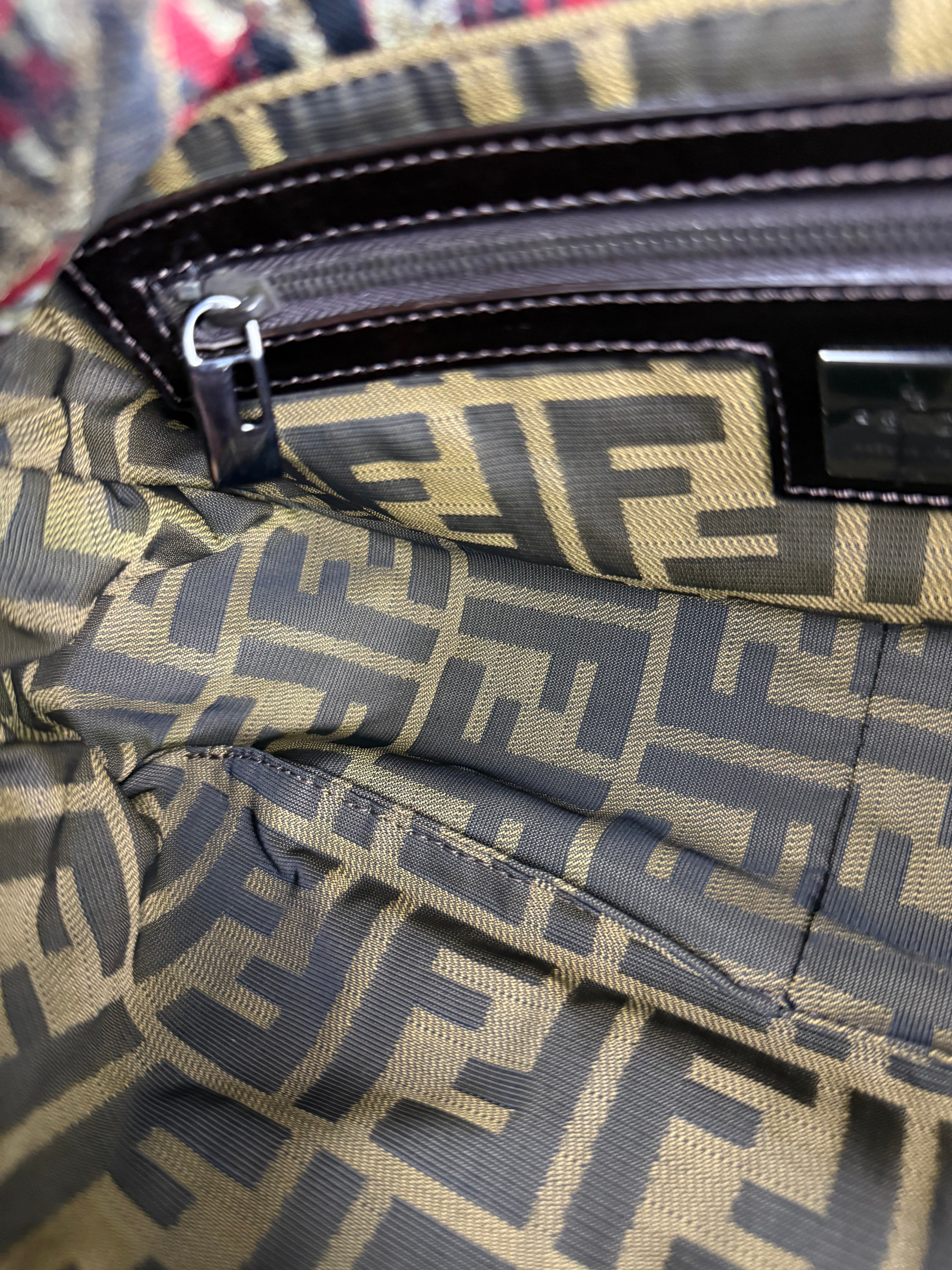 Fendi FF Bird Print Baguette