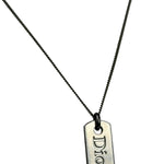 Christian Dior Silver-Tone Pendant Necklace
