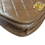 Chanel Brown Quilted Waist Bag 1990