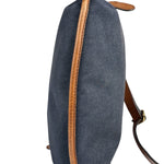 Chloe Dark Gray/Blue Harley Denim/Leather Crossbody Bag