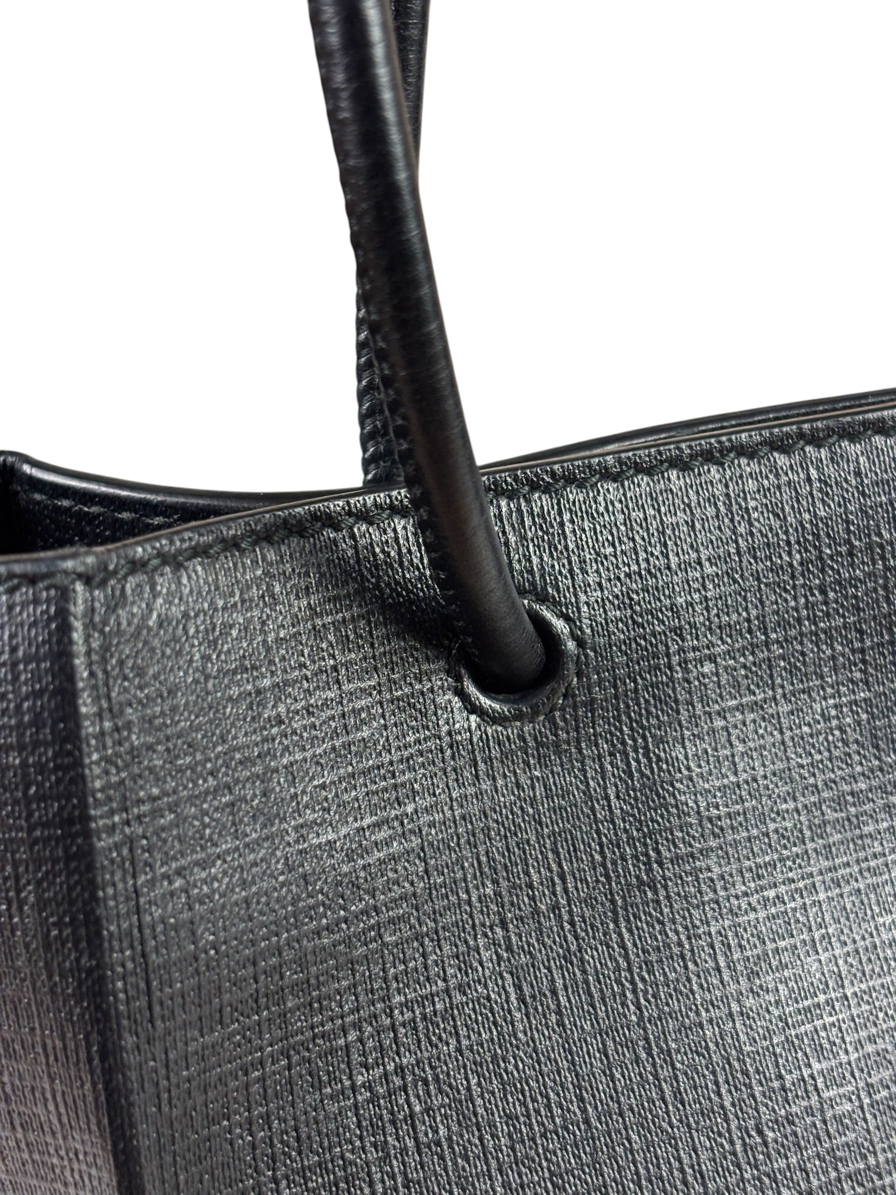 Balenciaga Black Leather Small Shopping Two-Way Tote