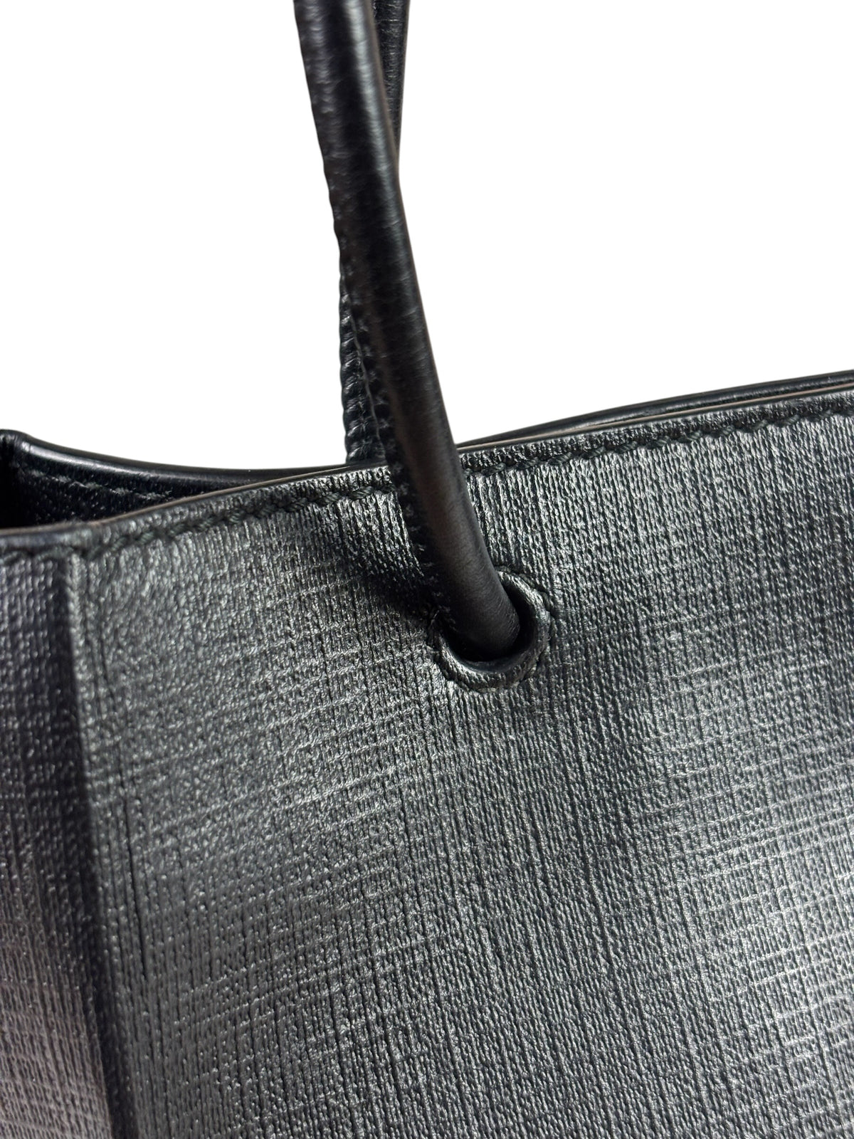Balenciaga Black Leather Small Shopping Two-Way Tote