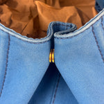 Prada Vintage Blue Canapa Canvas Tote