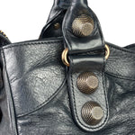 Balenciaga Vintage Navy Leather City Two-Way Bag