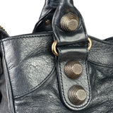 Balenciaga Vintage Navy Leather City Two-Way Bag