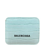 Balenciaga Leather Crocodile Cash Cardholder