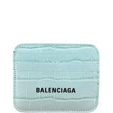 Balenciaga Leather Crocodile Cash Cardholder
