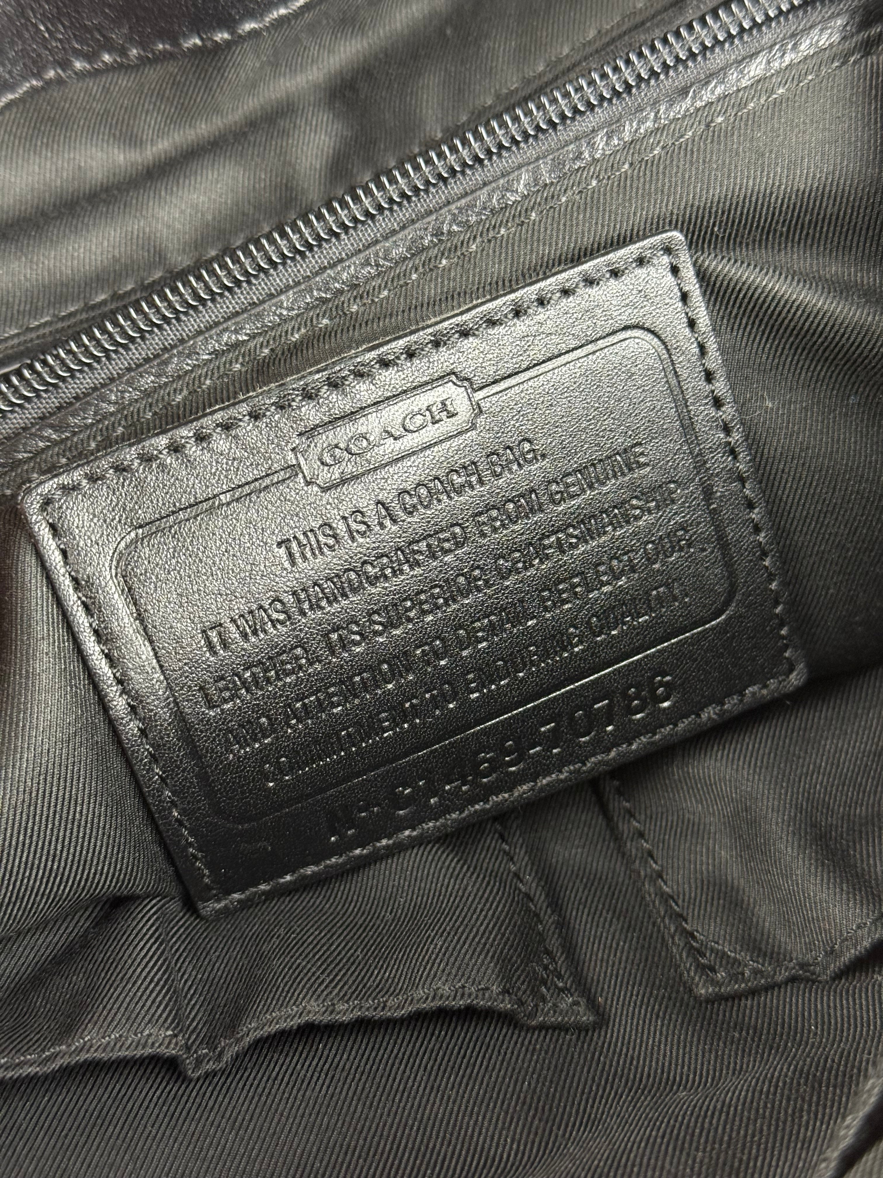 Coach black Leather Backpack