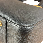 Fendi Black Leather Small FF Tote Two-Way Bag