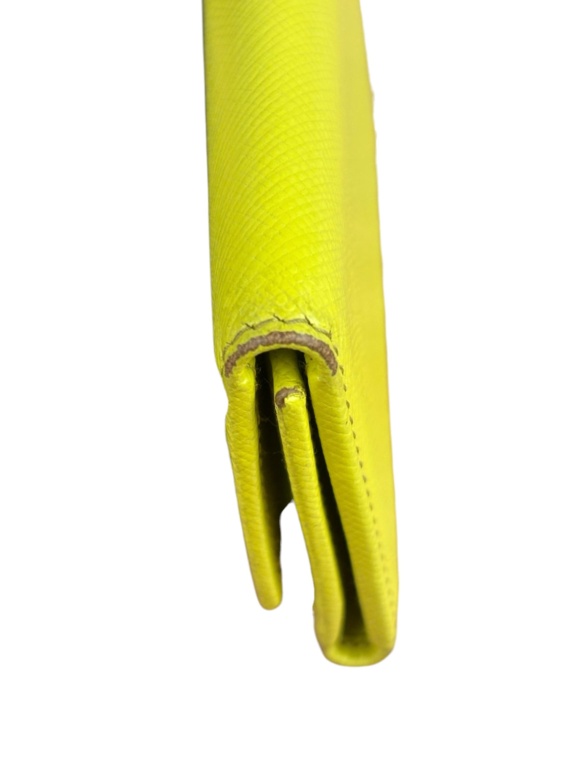 Prada Yellow Saffiano Leather Small Key Holder