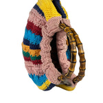 Gucci Horsebit Striped Crochet Tote Bag