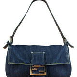 Fendi Vintage Dark Denim Baguette