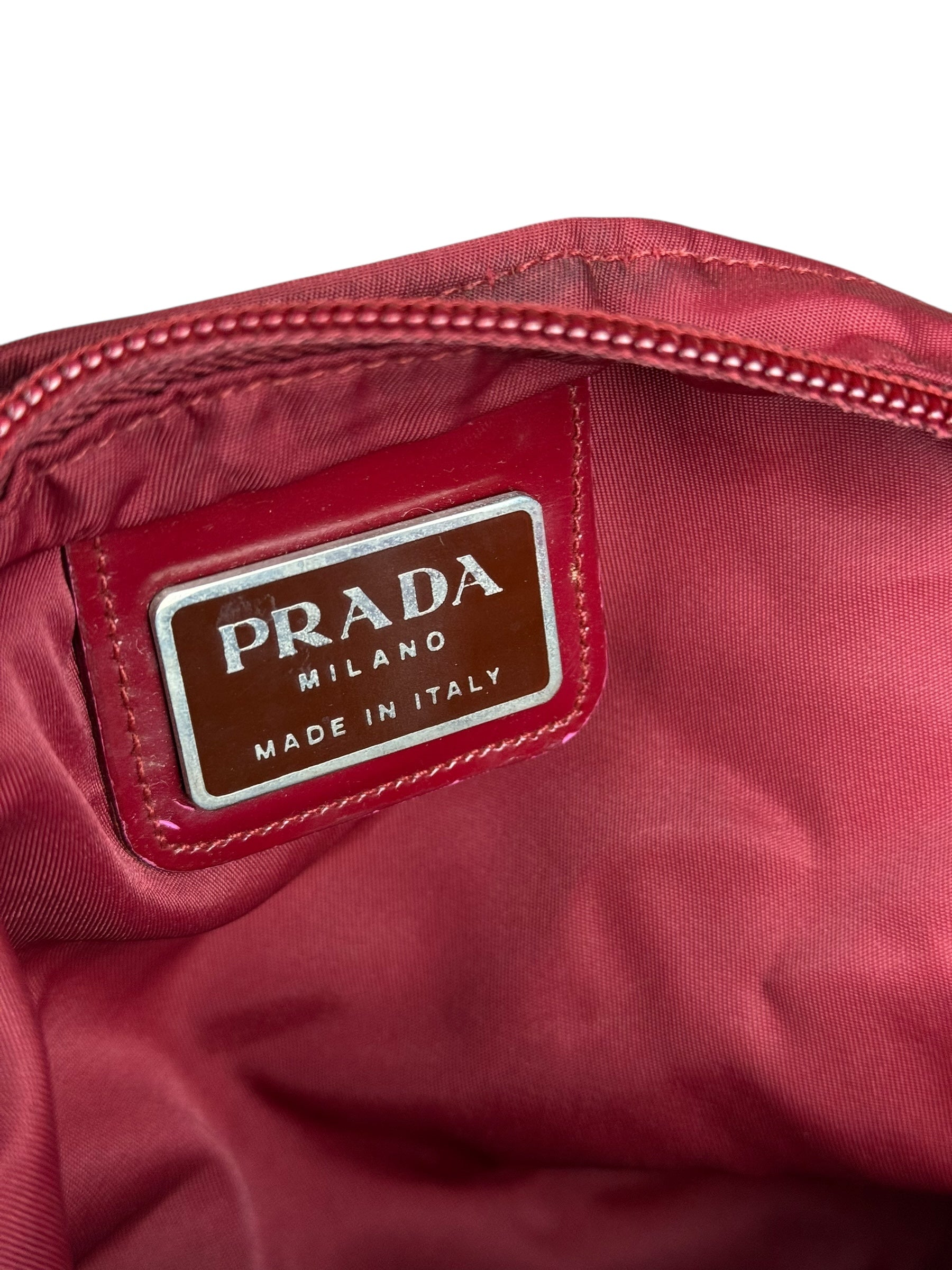 Prada Nylon Crossbody Bag Red