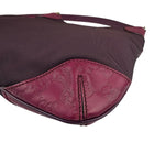 Gucci Vintage Purple Canvas Shoulder/Hobo Bag