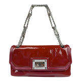 Chanel Burgundy Patent Leather Mademoiselle Bijoux Chain Flap Bag 2008