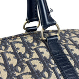 Christian Dior Vintage Navy Blue Trotter Boston Bag