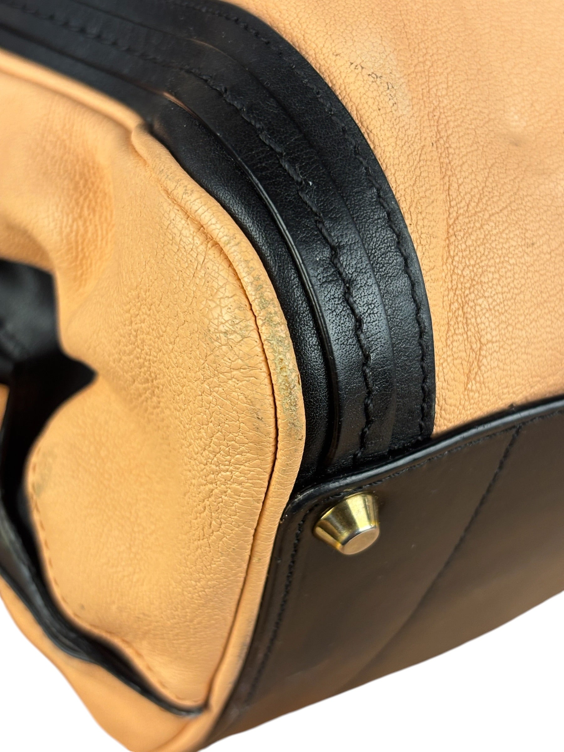 Chloe Nude Pink/Black Alice Satchel Shoulder Bag