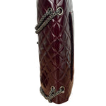 Chanel Burgundy Quilted Patent Leather 2.55 Reissue 227 Large Double Flap Bag 2011