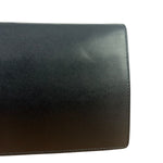 Fendi Black Leather Envelope Wallet On Chain