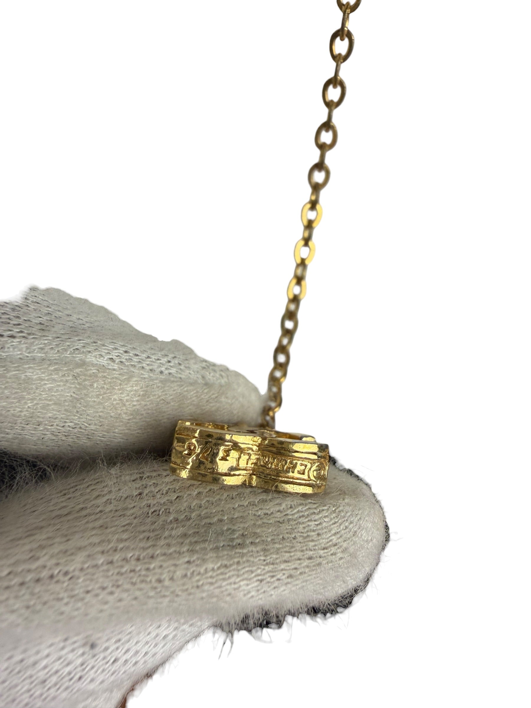Chanel Vintage Interlocking Cc logo Pendant Necklace