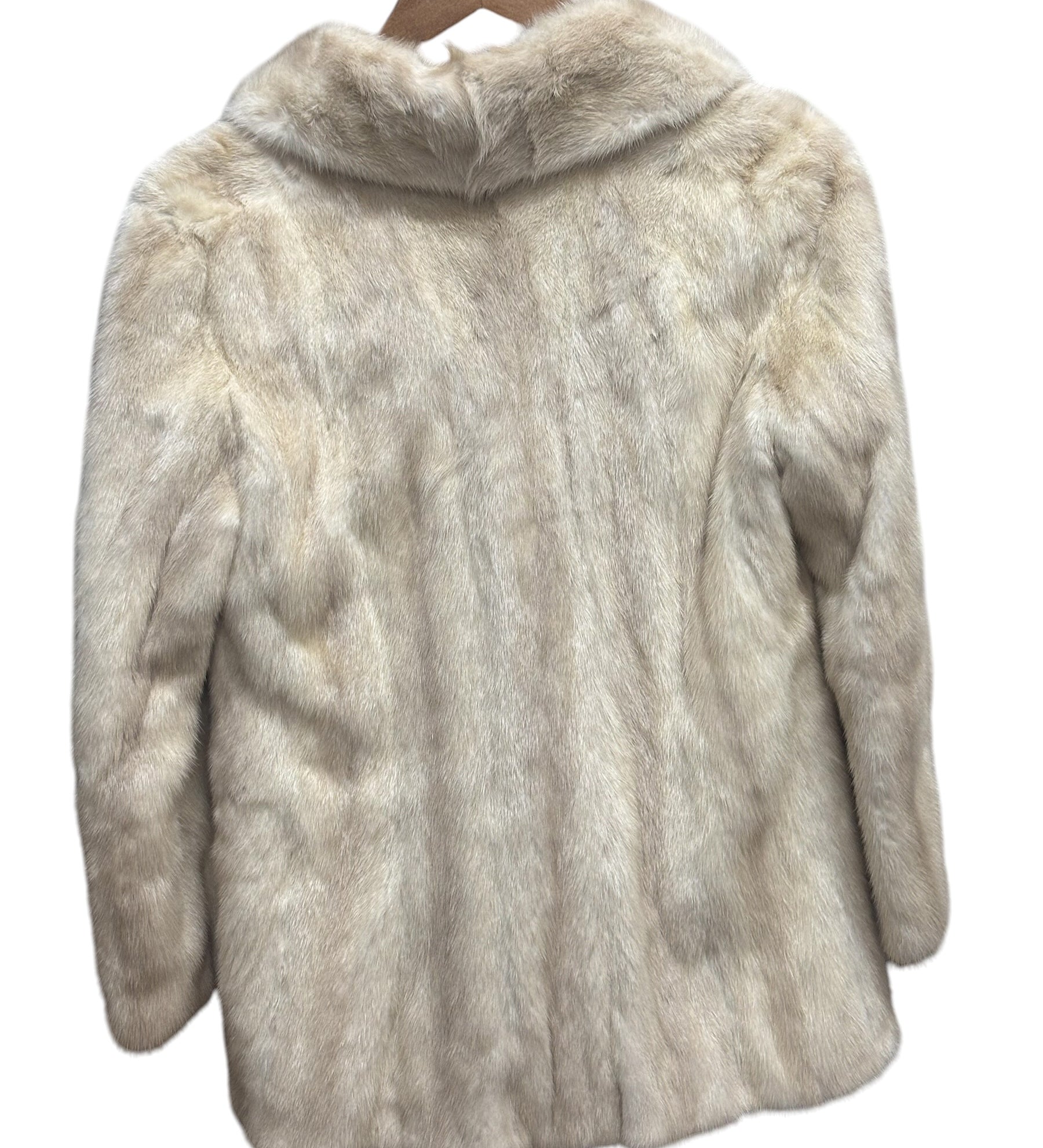 Vintage Cream Mink Fur Coat