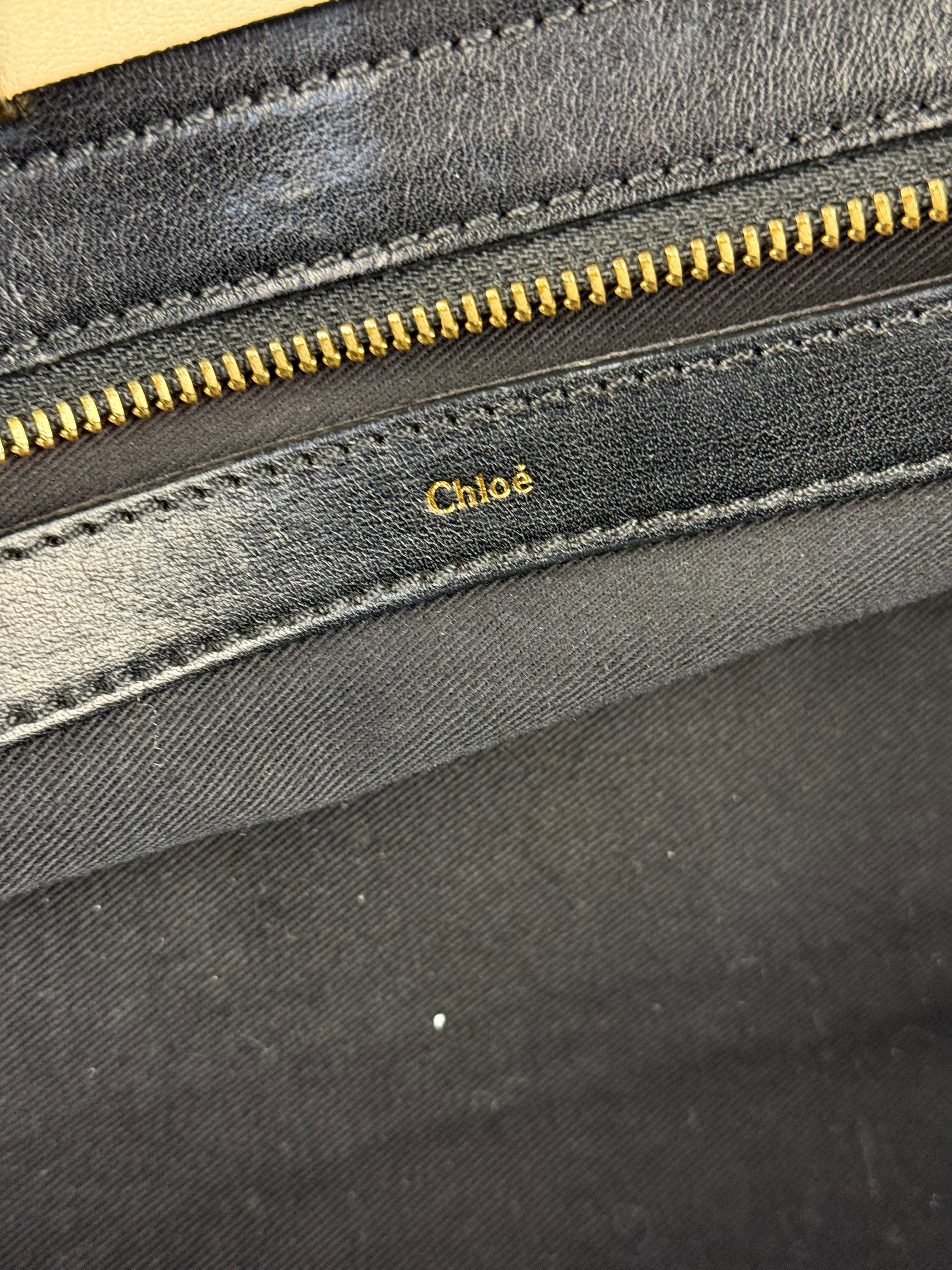 Chloé Black Leather Alice Handle Bag