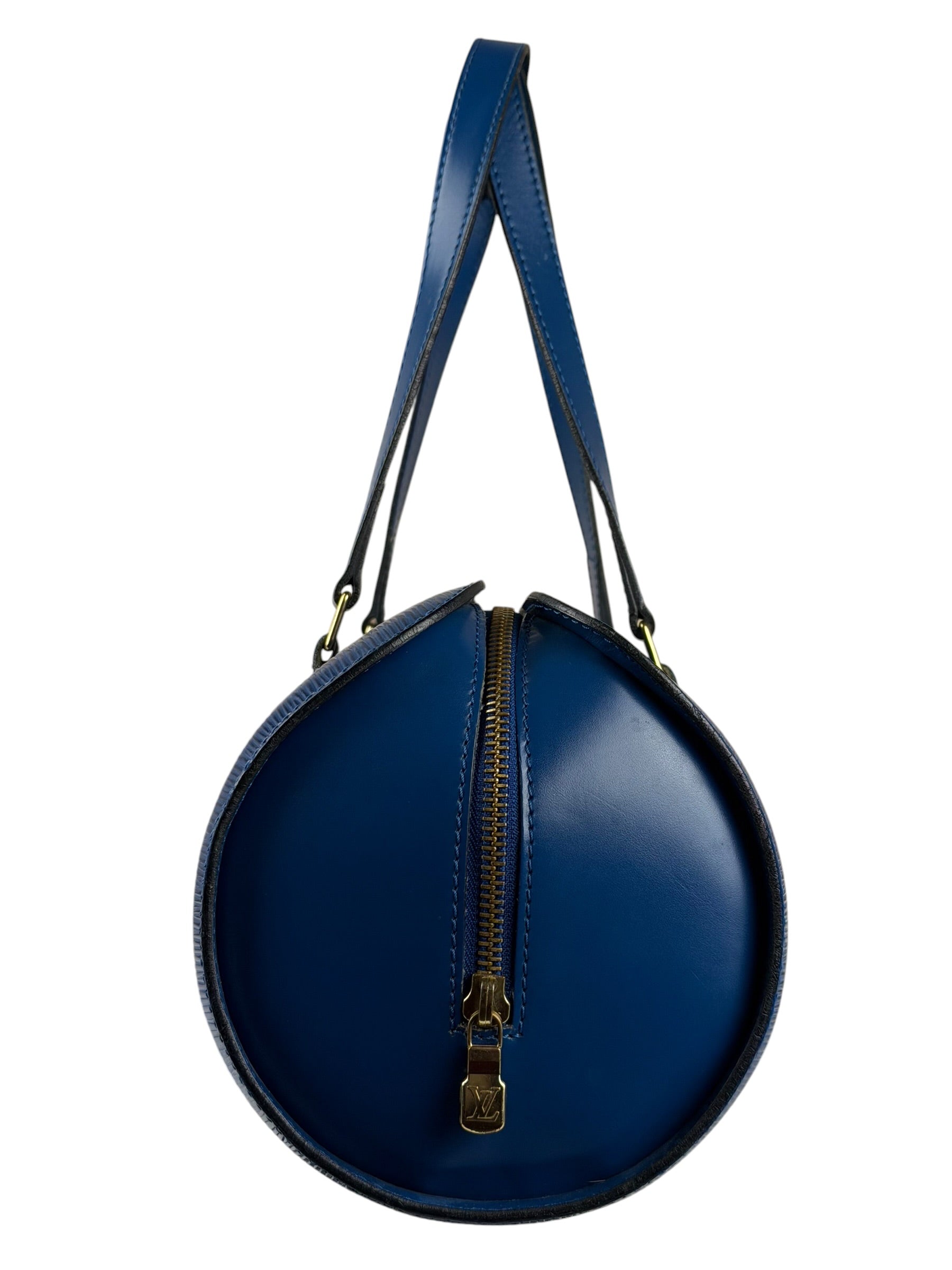 Louis Vuitton Blue Epi Soufflot Handbag