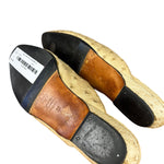 Helene Arpels Ostrich Leather Mule Tan