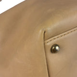Chanel Turnlock CC Tan Leather Tote 2002