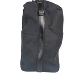 Gucci Black Leather Trim Belted Tote