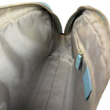 Gucci Blue Leather Micro GG Bowler Bag