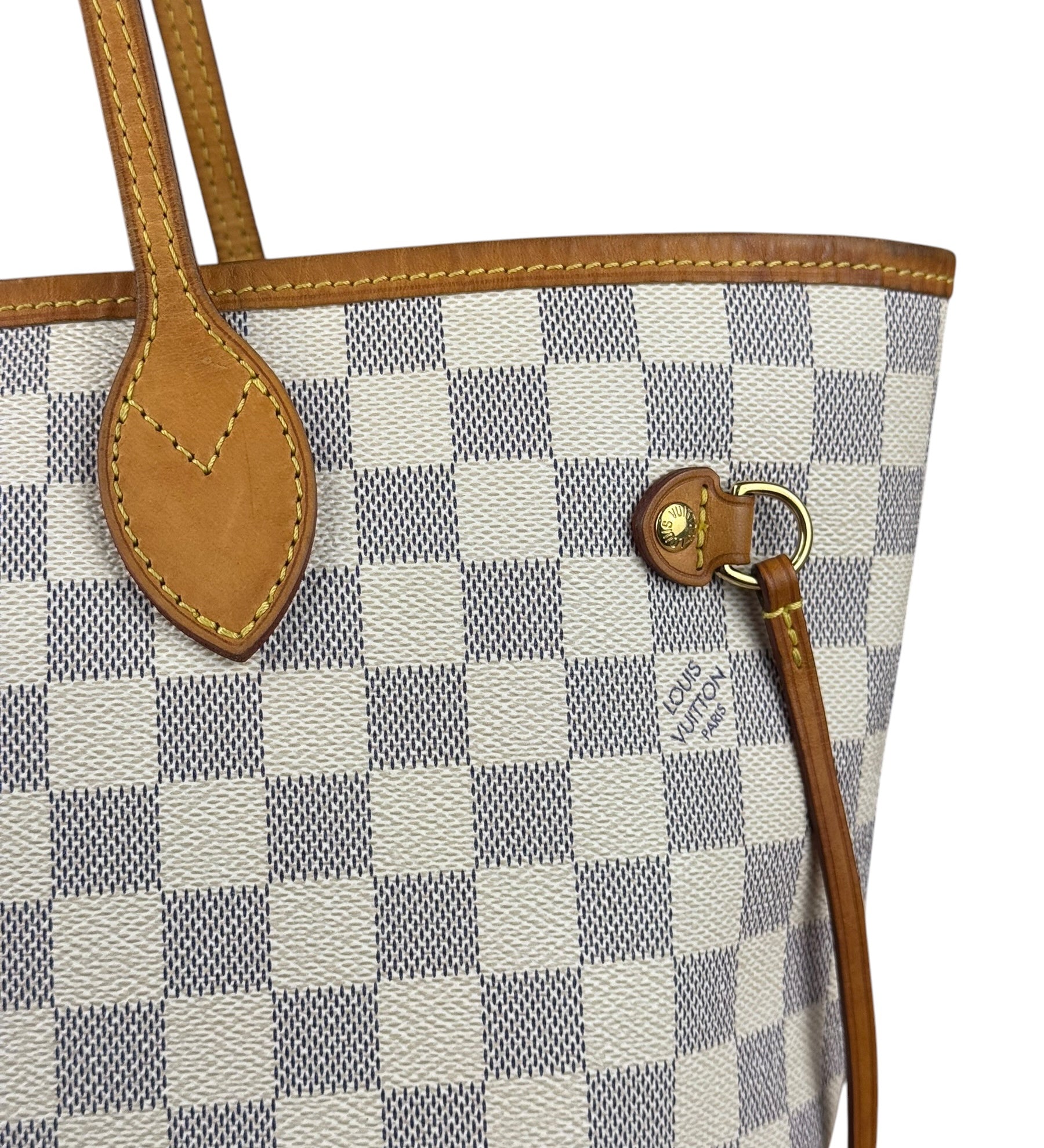 Louis Vuitton Damier Azur Neverfull MM w/ Pouch