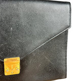 Saint Laurent Vintage Leather Envelope Clutch