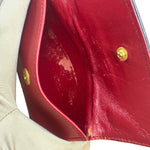 Chanel Red & Navy Trapezoid Flap Bag 1992
